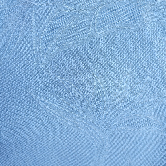 TOMMY BAHAMA ORIGINAL FIT JACQUARD PALM LEAF PRINT CAMP SHIRT, BRIGHT COBALT XL - Picture 4 of 13